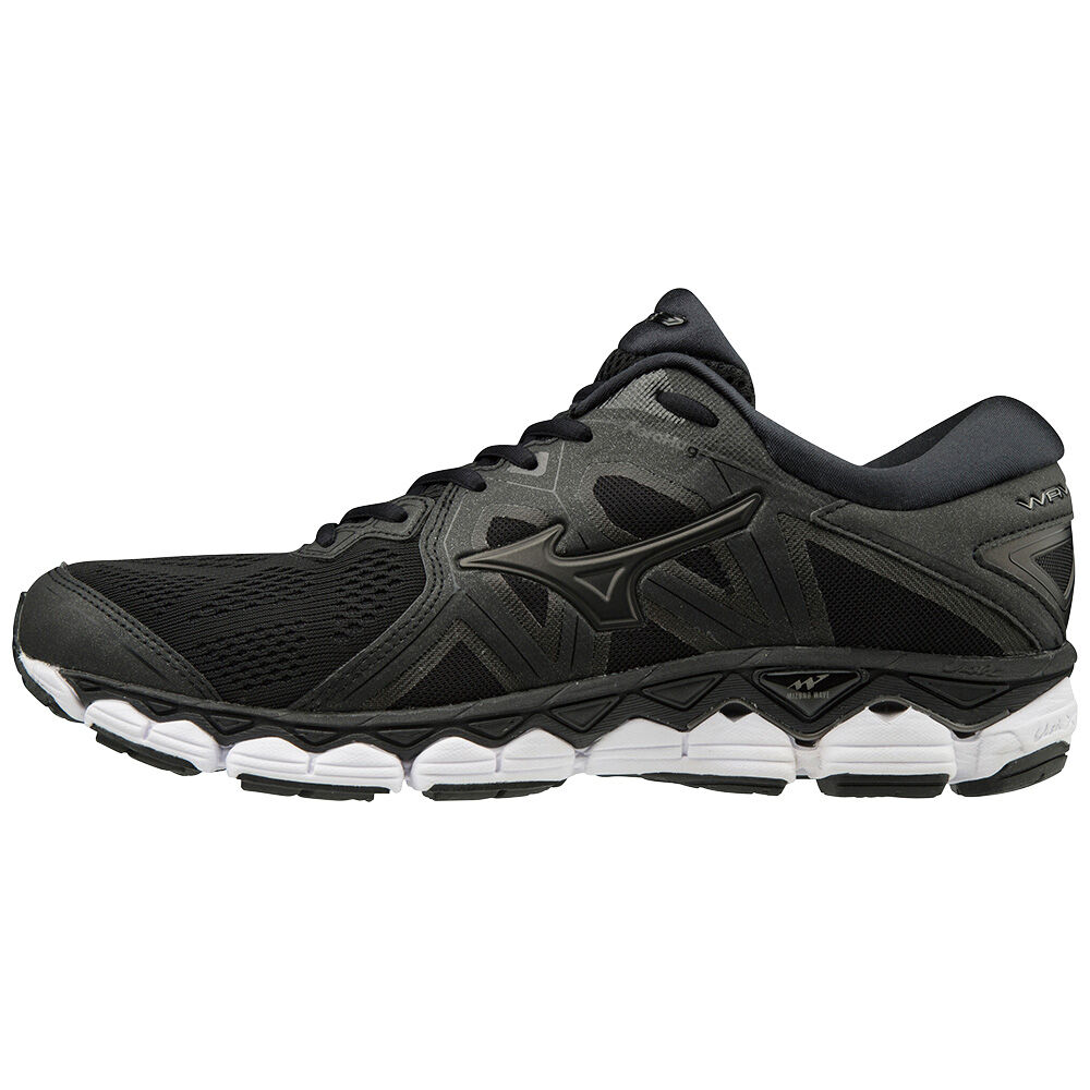 Tenis Para Correr Mizuno WAVE SKY 2 Para Hombre Negros/Grises 9063875-MK